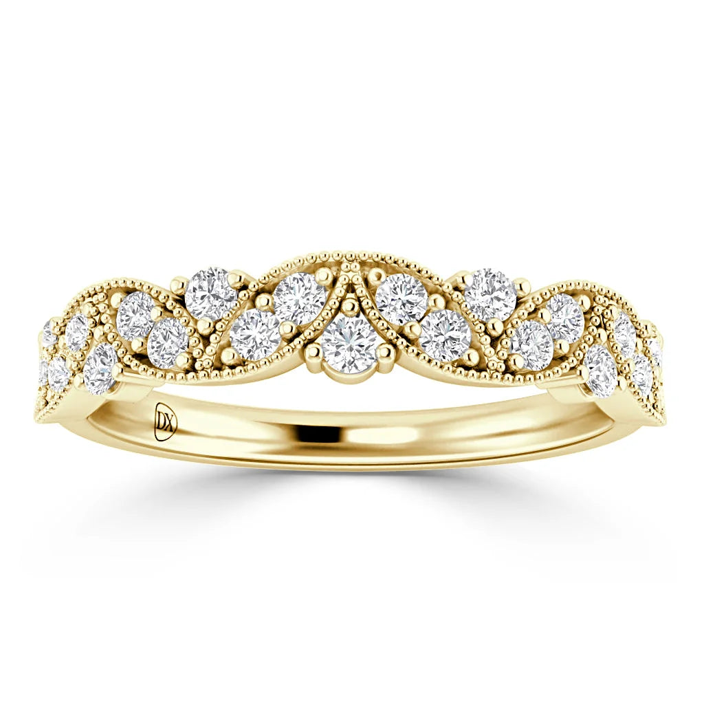 Jacqueline - 18ct Yellow Gold Natural Diamond Wedding Ring