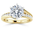 Elise - Round Cut 18ct Yellow Gold Engagement Ring