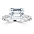 Penelope - Emerald Cut 18ct White Gold Engagement Ring