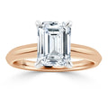 Jessica - Emerald Cut 18ct Rose Gold Engagement Ring