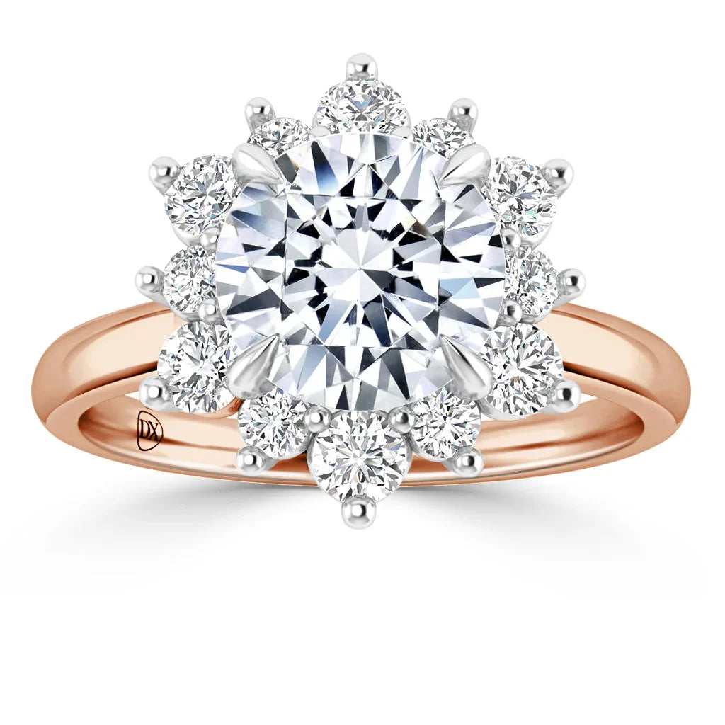 Nicola - Round Cut 18ct Rose Gold Engagement Ring