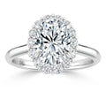 Georgina - Oval Cut 18ct White Gold Engagement Ring