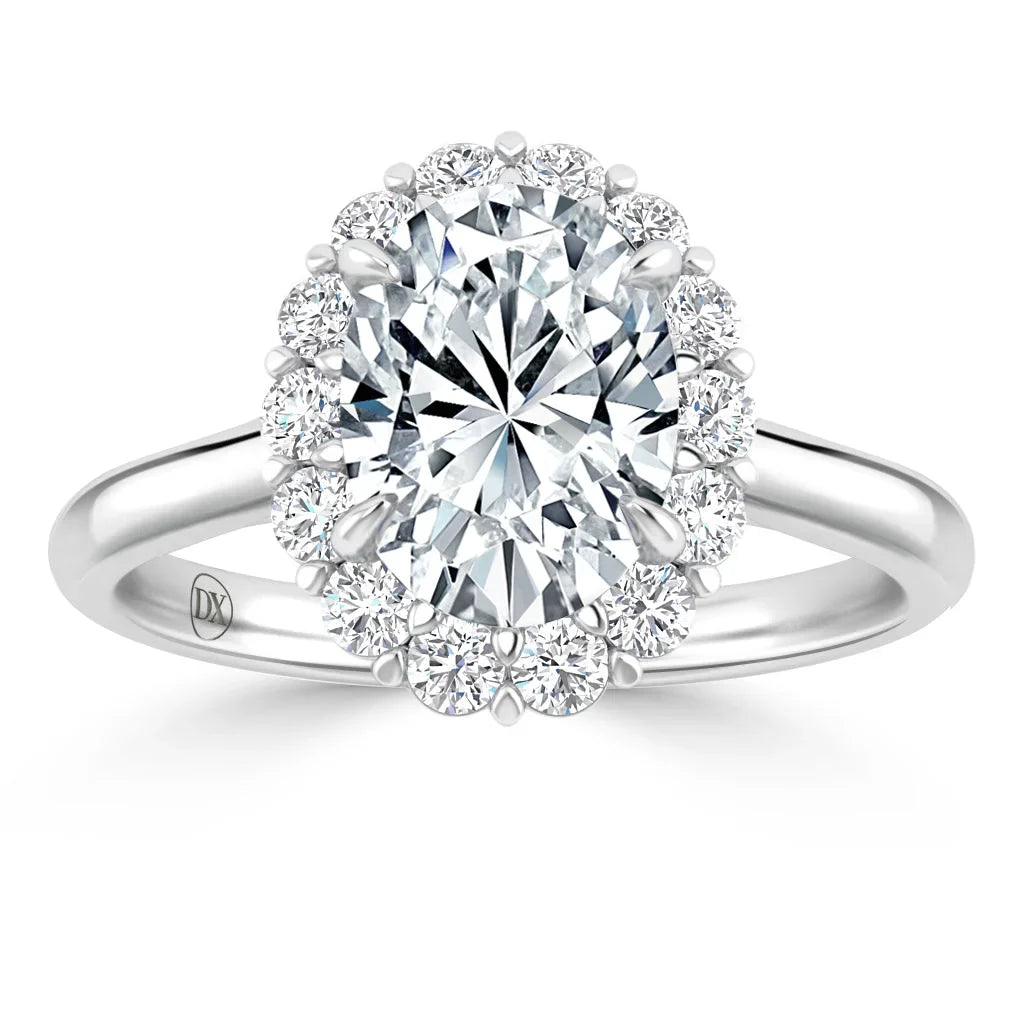 Georgina - Oval Cut 18ct White Gold Engagement Ring