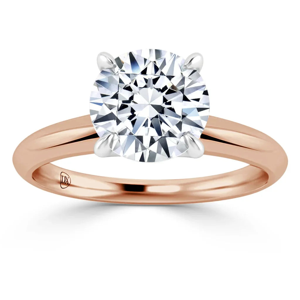 Lucy - Round Cut 18ct Rose Gold Engagement Ring