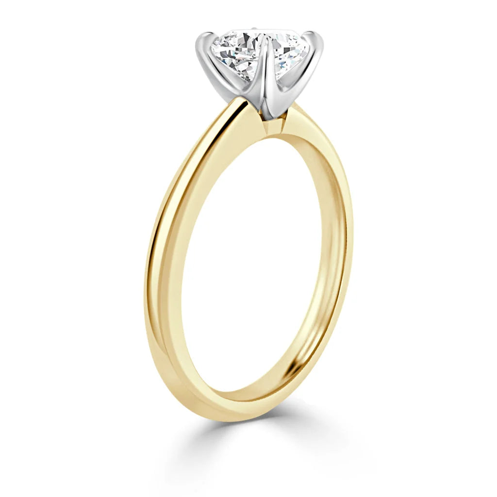 Lucy - Cushion Cut 18ct Yellow Gold Engagement Ring