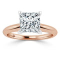 Lucy - Princess Cut 18ct Rose Gold Engagement Ring