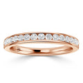 Simone - 18ct Rose Gold Natural Diamond Wedding Ring