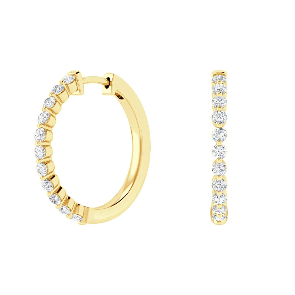 Piper - .48ct Diamond Earrings 18ct Yellow Gold