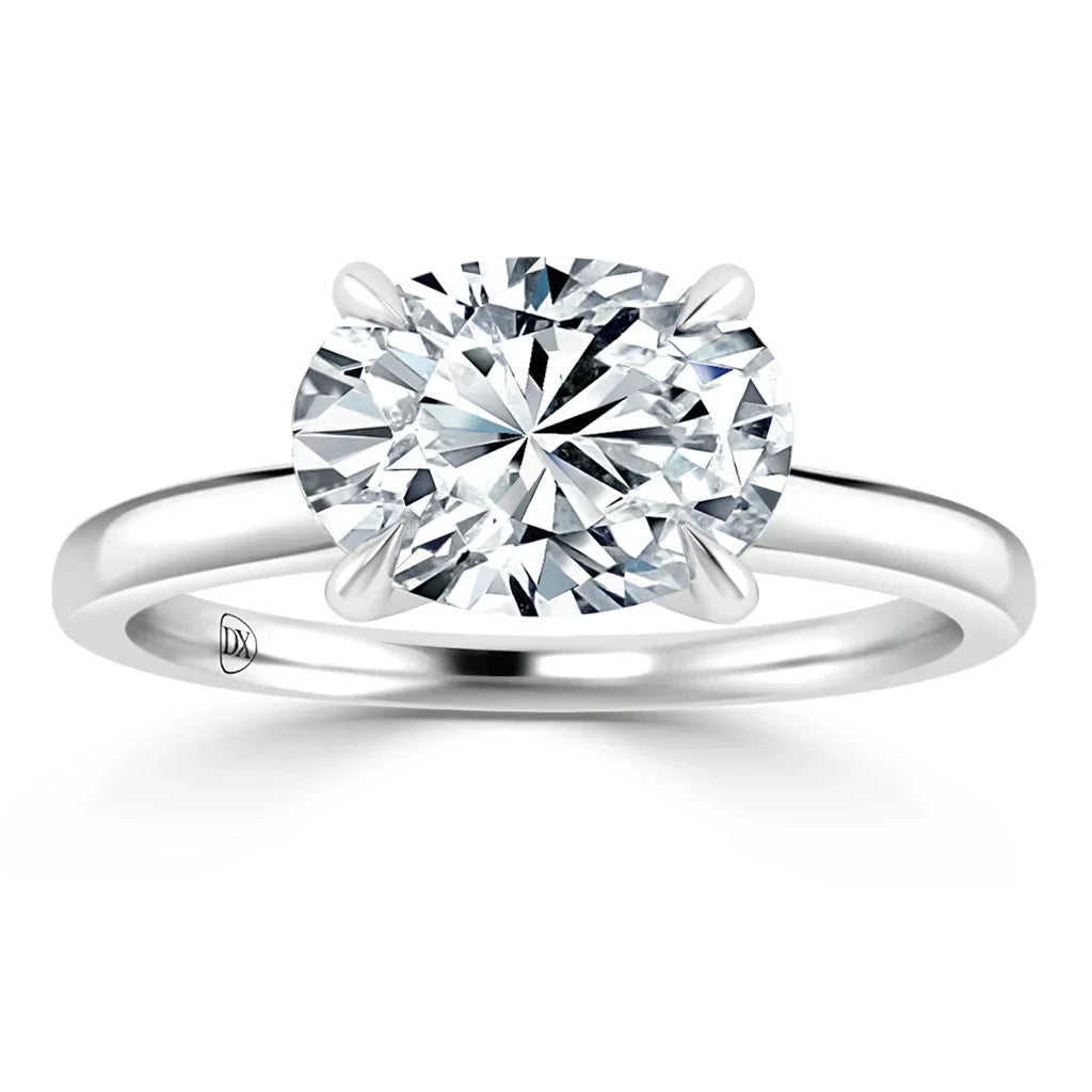 Siobhan - Oval Cut 18ct White Gold Engagement Ring