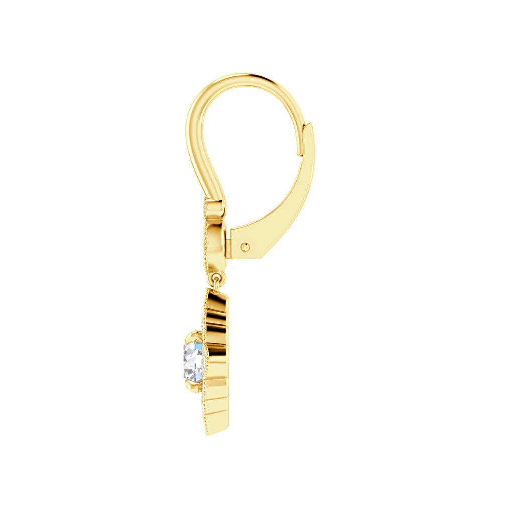 Renee - .29ct Round Cut Diamond Earrings 18ct Yellow Gold