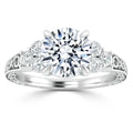 Elizabeth - Round Cut Platinum Engagement Ring