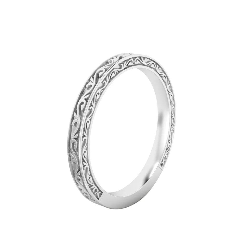 Anne - 18ct White Gold Wedding Ring