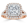 Sophia - Cushion Cut 18ct Rose Gold Engagement Ring