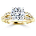Natalie - Round Cut 18ct Yellow Gold Engagement Ring