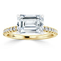 Penelope - Emerald Cut 18ct Yellow Gold Engagement Ring