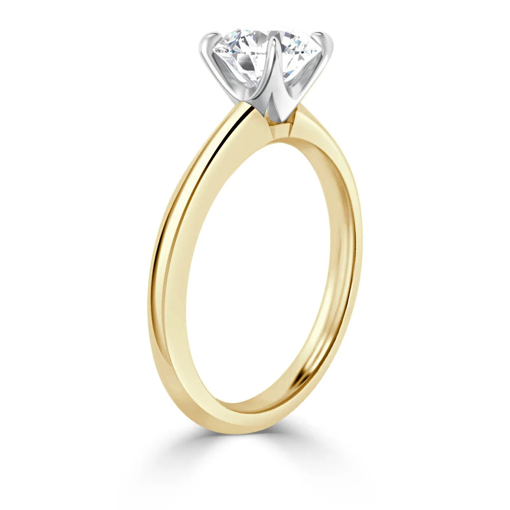 Lucy - Round Cut 18ct Yellow Gold Engagement Ring