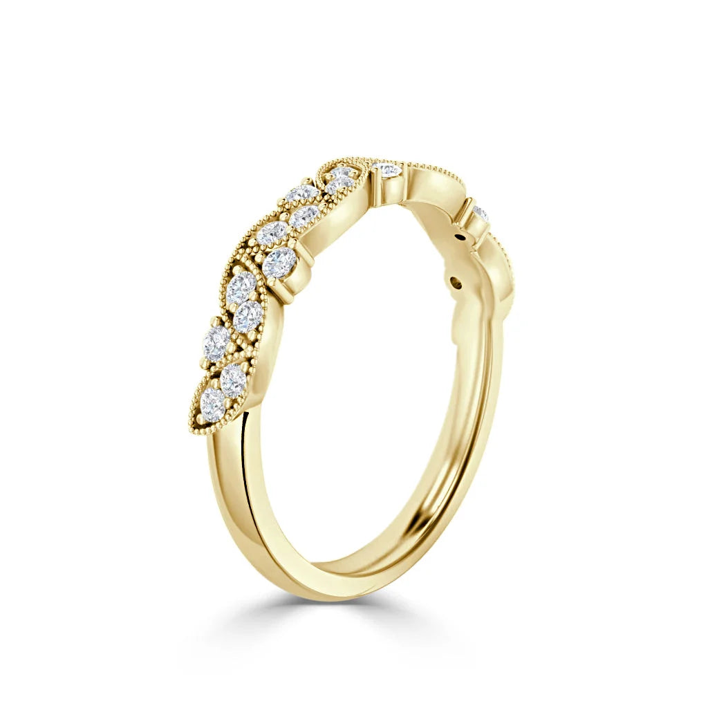 Jacqueline - 18ct Yellow Gold Natural Diamond Wedding Ring