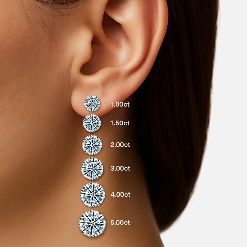 Ashleigh - .34ct Round Cut Diamond Earrings 18ct Rose Gold setting image