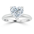 Jessica - Heart Cut 18ct White Gold Engagement Ring