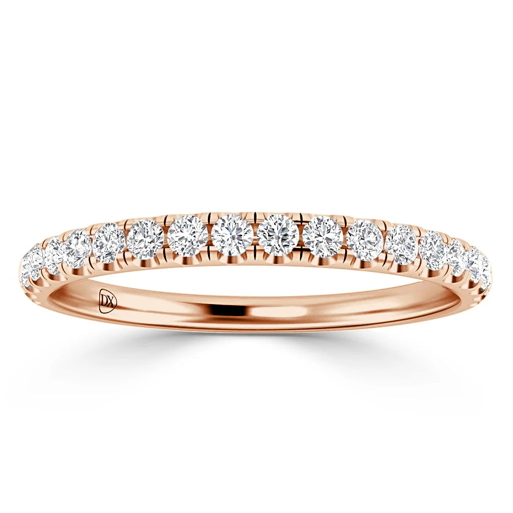 Freya - 18ct Rose Gold Natural Diamond Wedding Ring