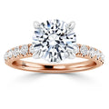Chanelle - Round Cut 18ct Rose Gold Engagement Ring