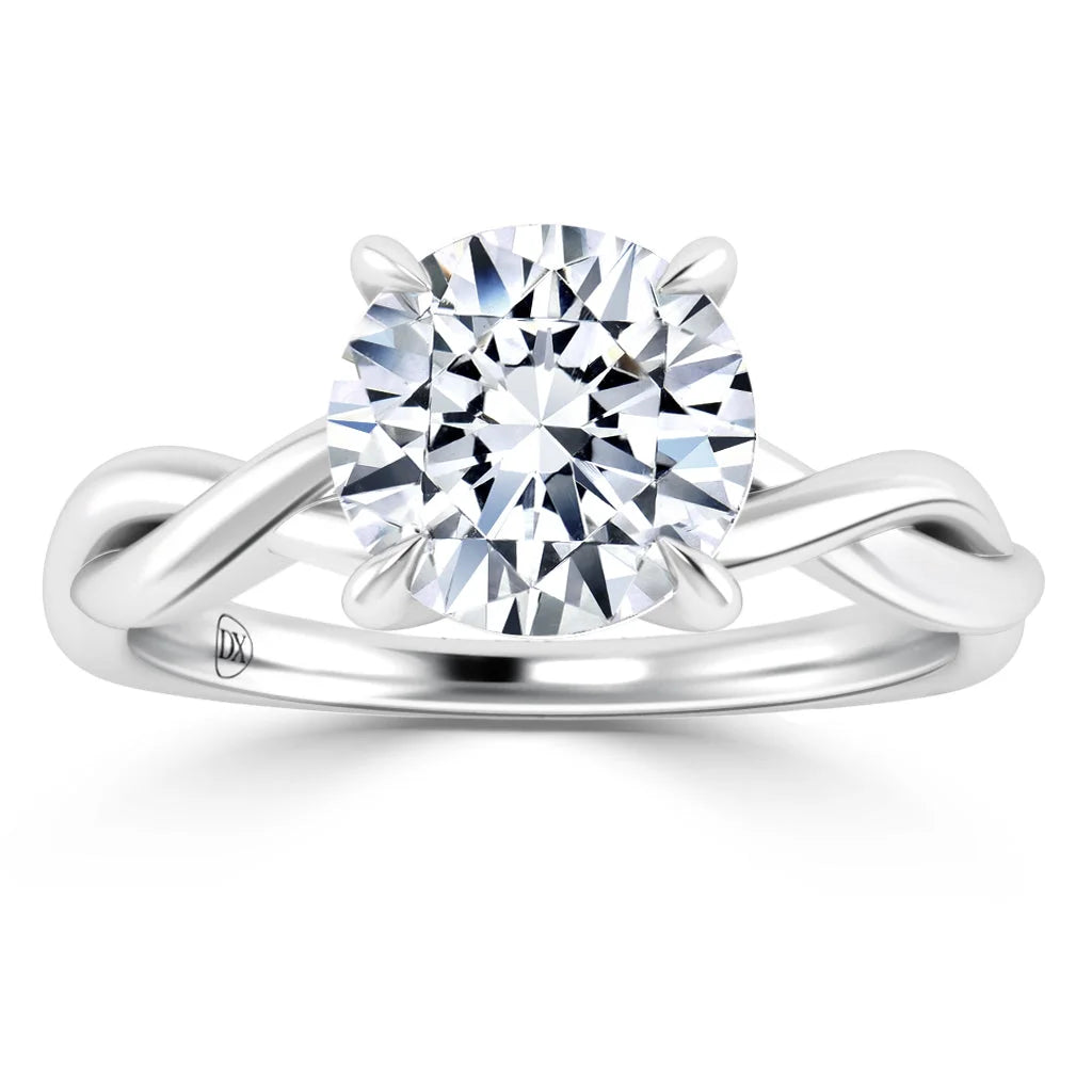 Anastasia - Round Cut 18ct White Gold Engagement Ring