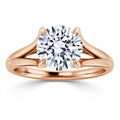 Camilla - Round Cut 18ct Rose Gold Engagement Ring