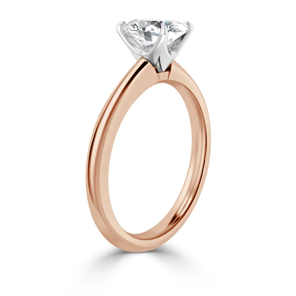 Lucy - Oval Cut 18ct Rose Gold Engagement Ring