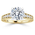 Louise - Round Cut 18ct Yellow Gold Engagement Ring