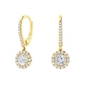 Ashleigh - .34ct Round Cut Diamond Earrings 18ct Yellow Gold
