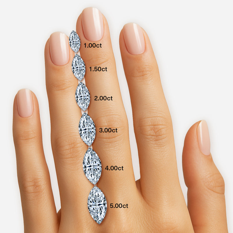 Clementine - Marquise Cut Platinum Engagement Ring setting image