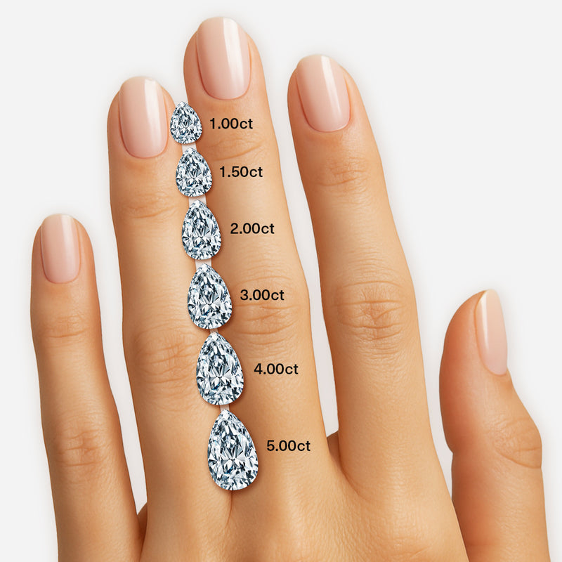 Eden - Pear Cut Platinum Engagement Ring setting image