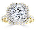 Stephanie - Round Cut 18ct Yellow Gold Engagement Ring