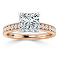 Emma - Princess Cut 18ct Rose Gold Engagement Ring