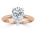 Lucy - Pear Cut 18ct Rose Gold Engagement Ring