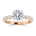 Margot - Round Cut 18ct Rose Gold Engagement Ring