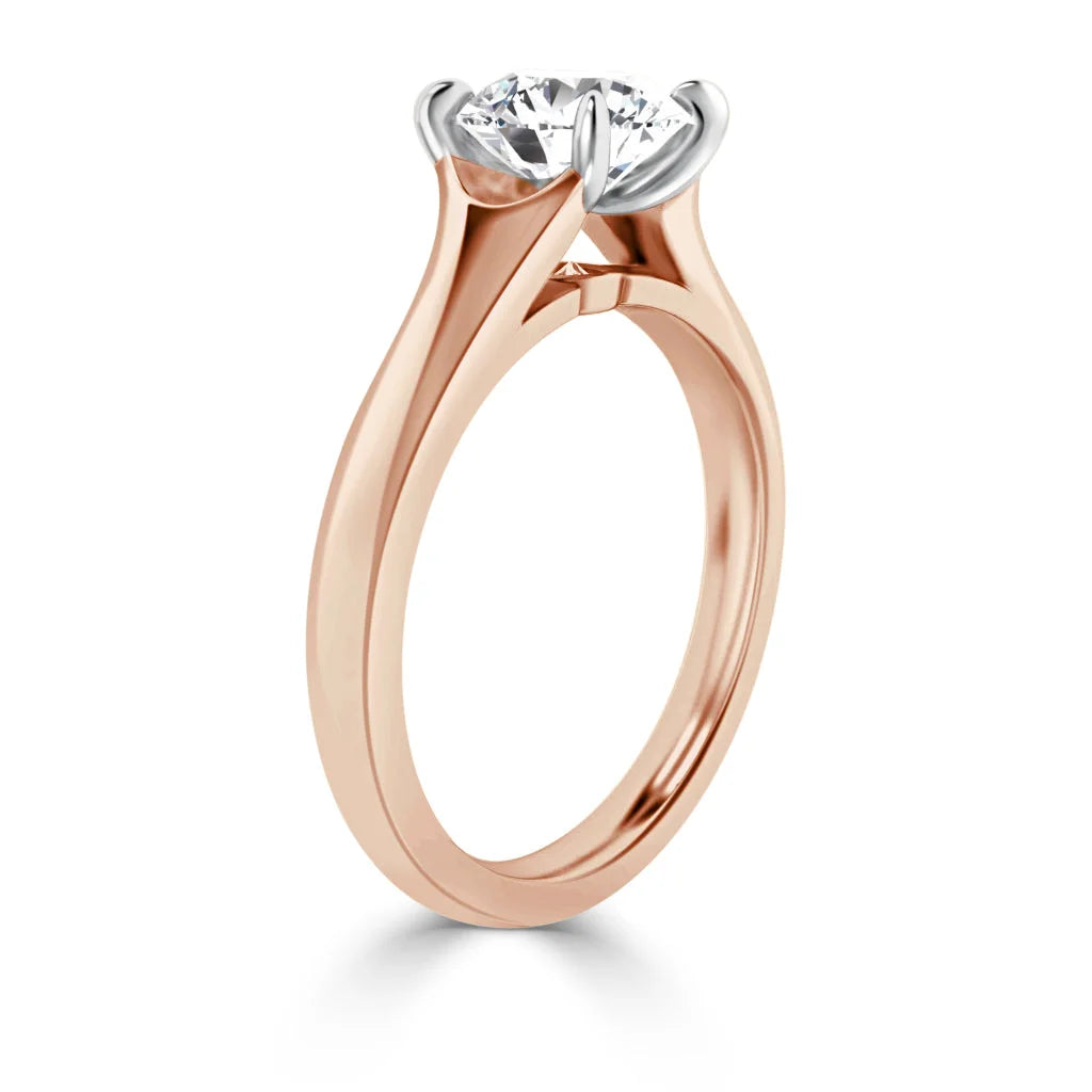 Juliette - Round Cut 18ct Rose Gold Engagement Ring