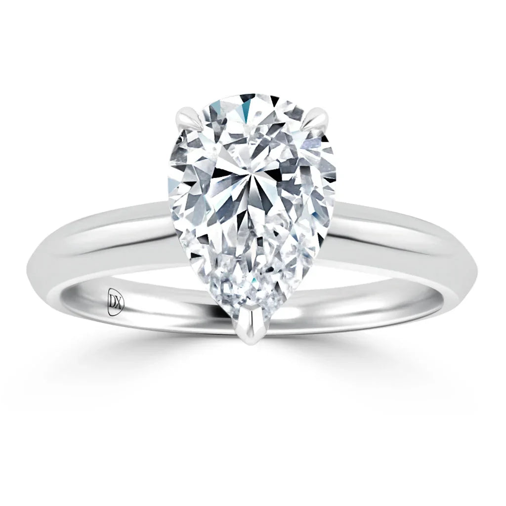 Jessica - Pear Cut Platinum Engagement Ring