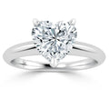 Lucy - Heart Cut Platinum Engagement Ring