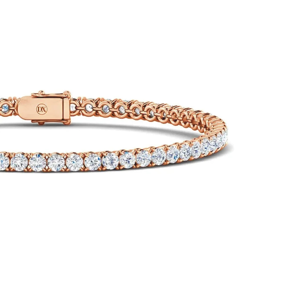 Monica - 5ct Natural Diamond Tennis Bracelet 18ct Rose Gold