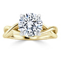 Vanessa - Round Cut 18ct Yellow Gold Engagement Ring