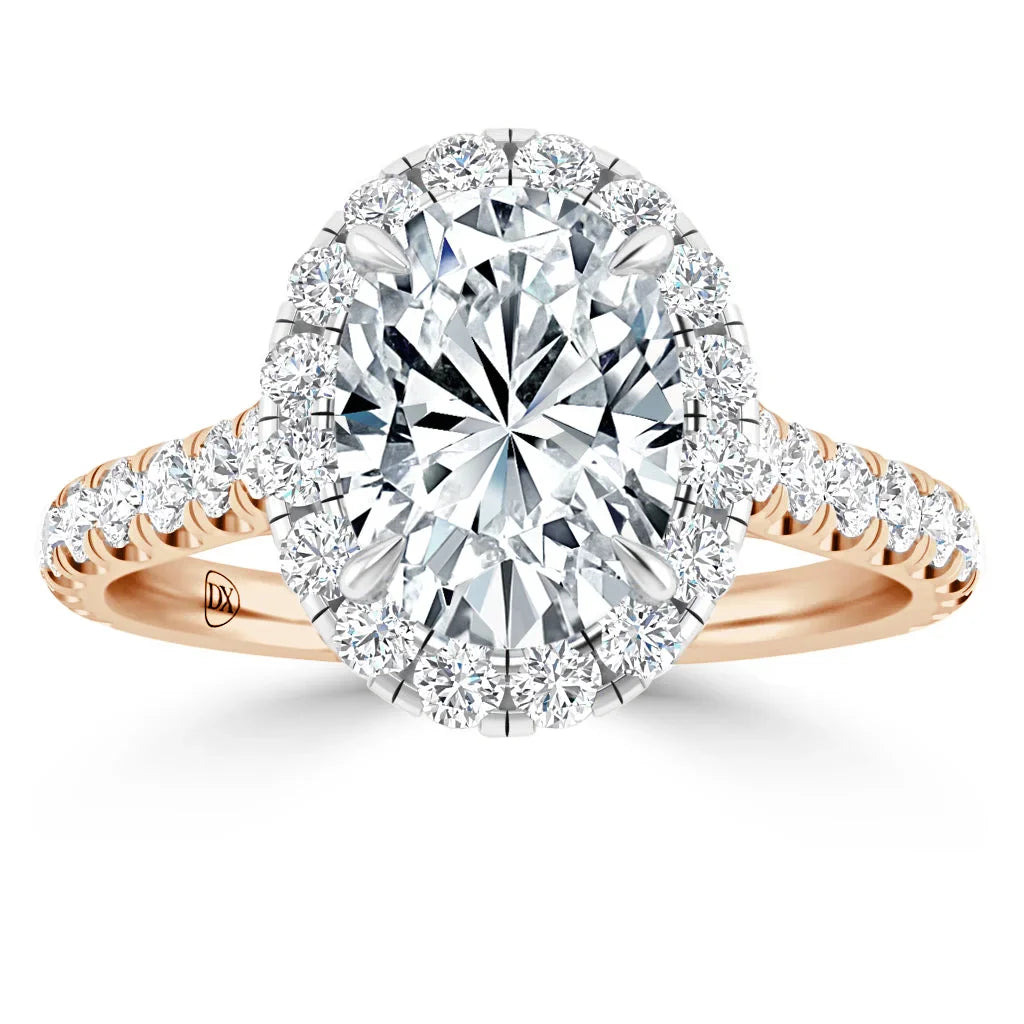 Jasmine - Oval Cut 18ct Rose Gold Engagement Ring