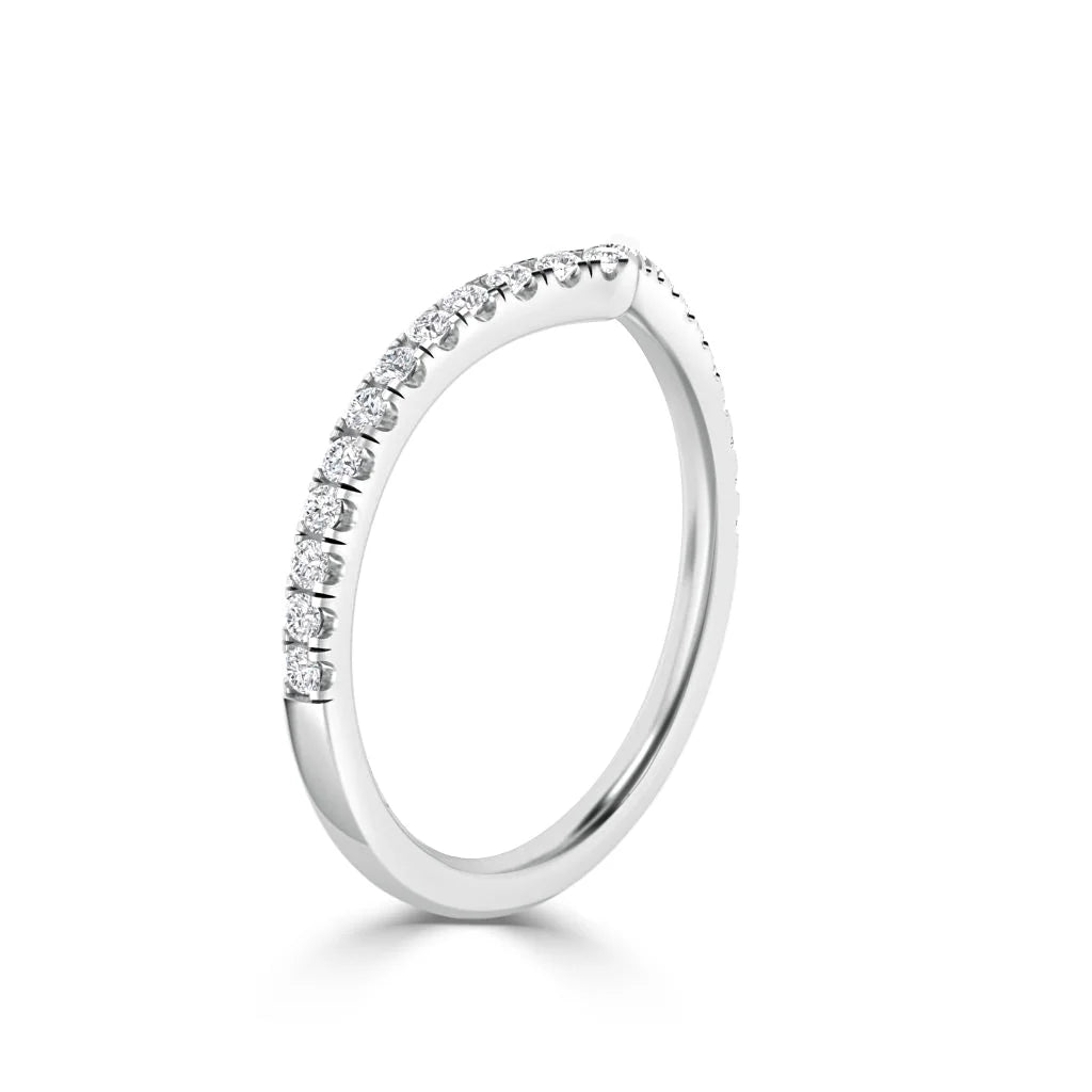 Annika - Platinum Natural Diamond Wedding Ring