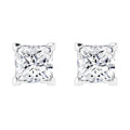 Kera - 18ct Princess Cut Diamond Earrings 18ct White Gold