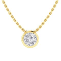 Brooklyn - Bezel Cut Diamond Necklace 18ct Yellow Gold