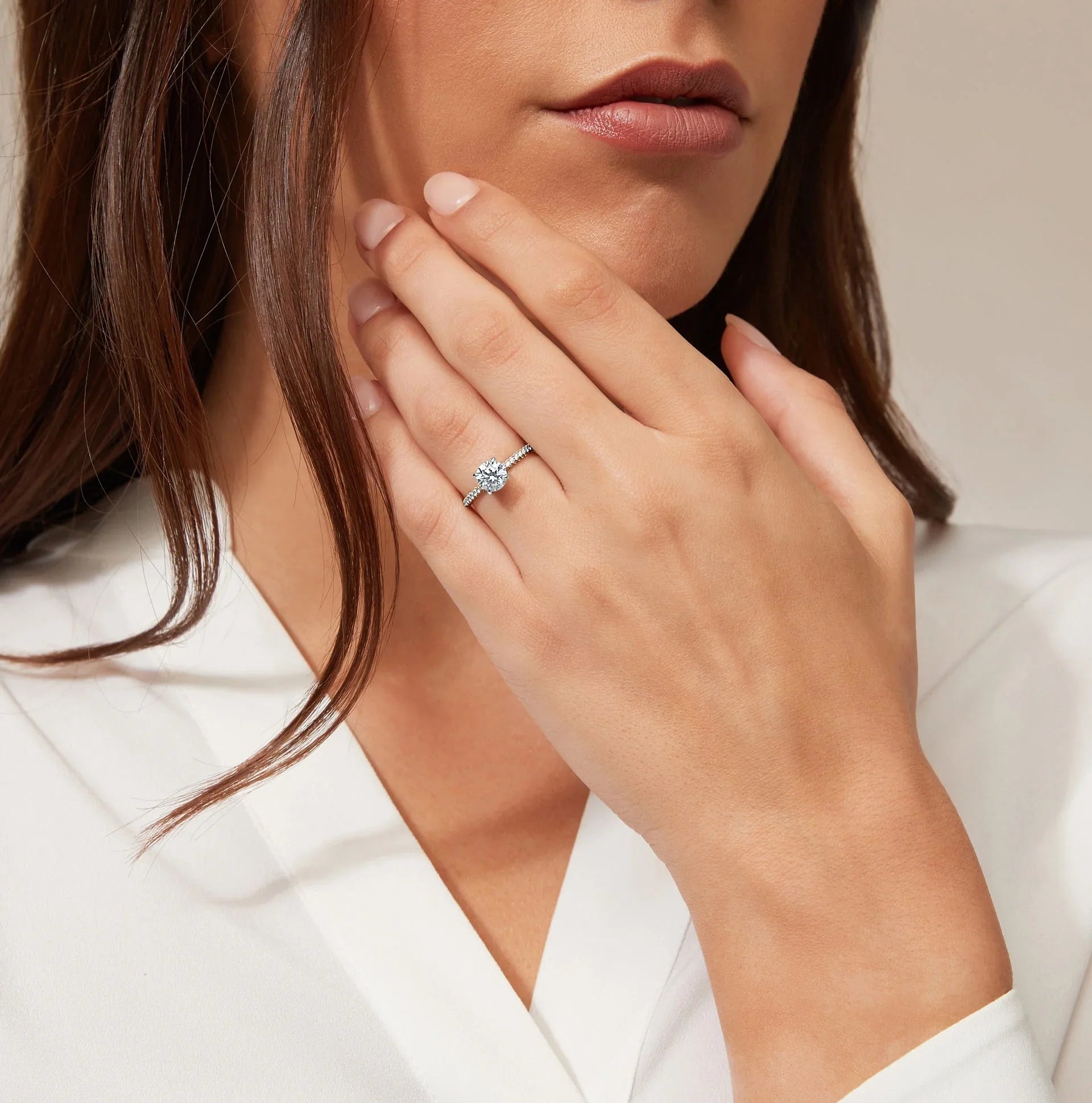 Bethany - Round Cut 18ct Rose Gold Engagement Ring
