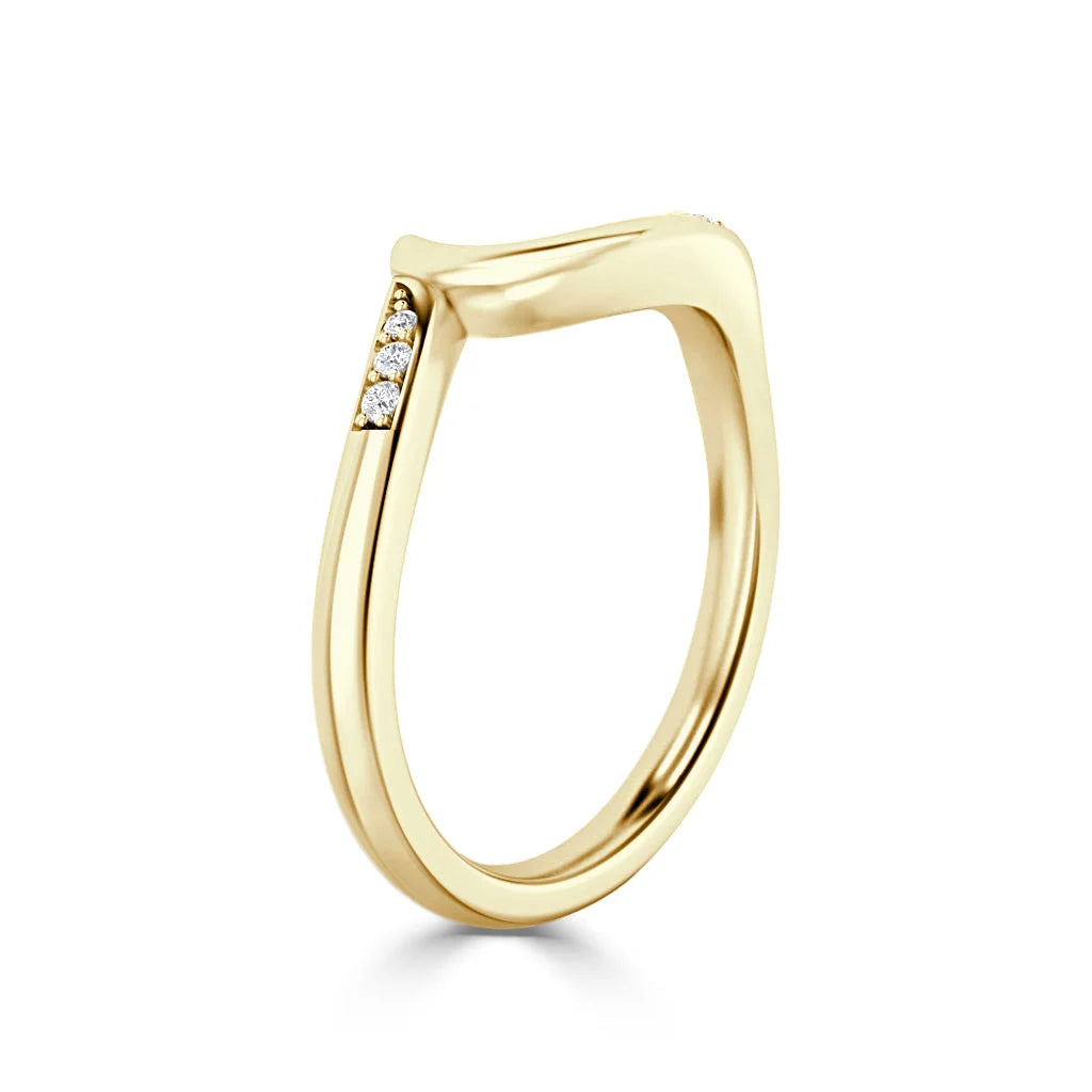 Mila - 18ct Yellow Gold Natural Diamond Wedding Ring