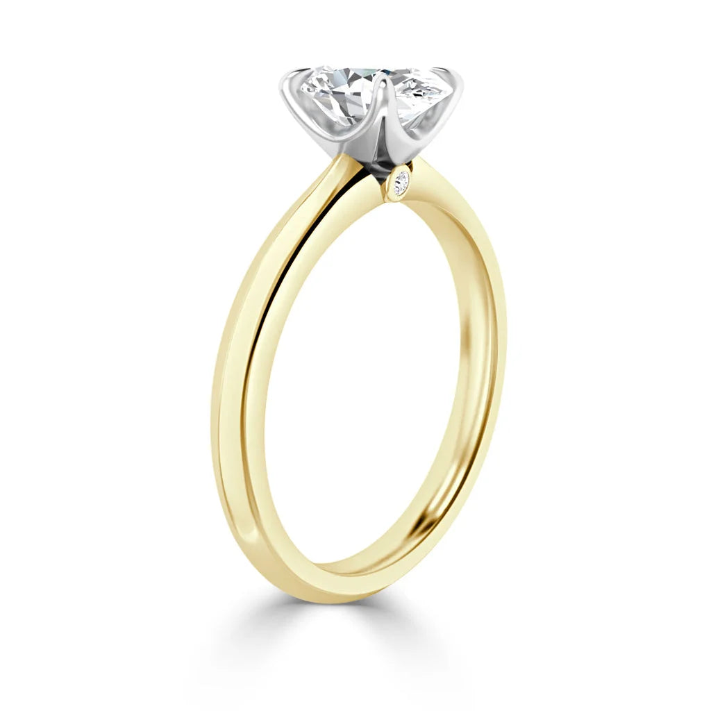 Jessica - Oval Cut 18ct Yellow Gold Engagement Ring