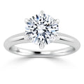 Lucy - Round Cut Platinum Engagement Ring