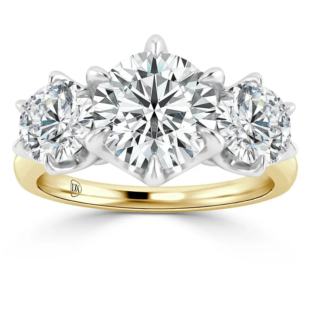 Emily - Round Cut 18ct Yellow Gold Engagement Ring